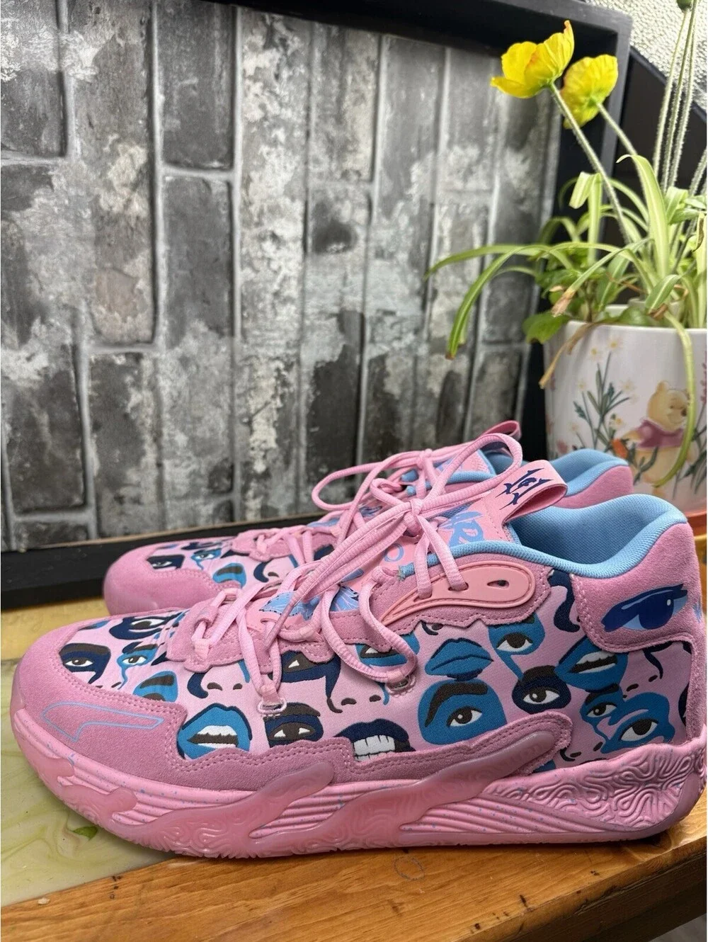 PUMA KidSuper Studios x MB.03 Pink Lilac/Team Light Blue Low Top 379328-01